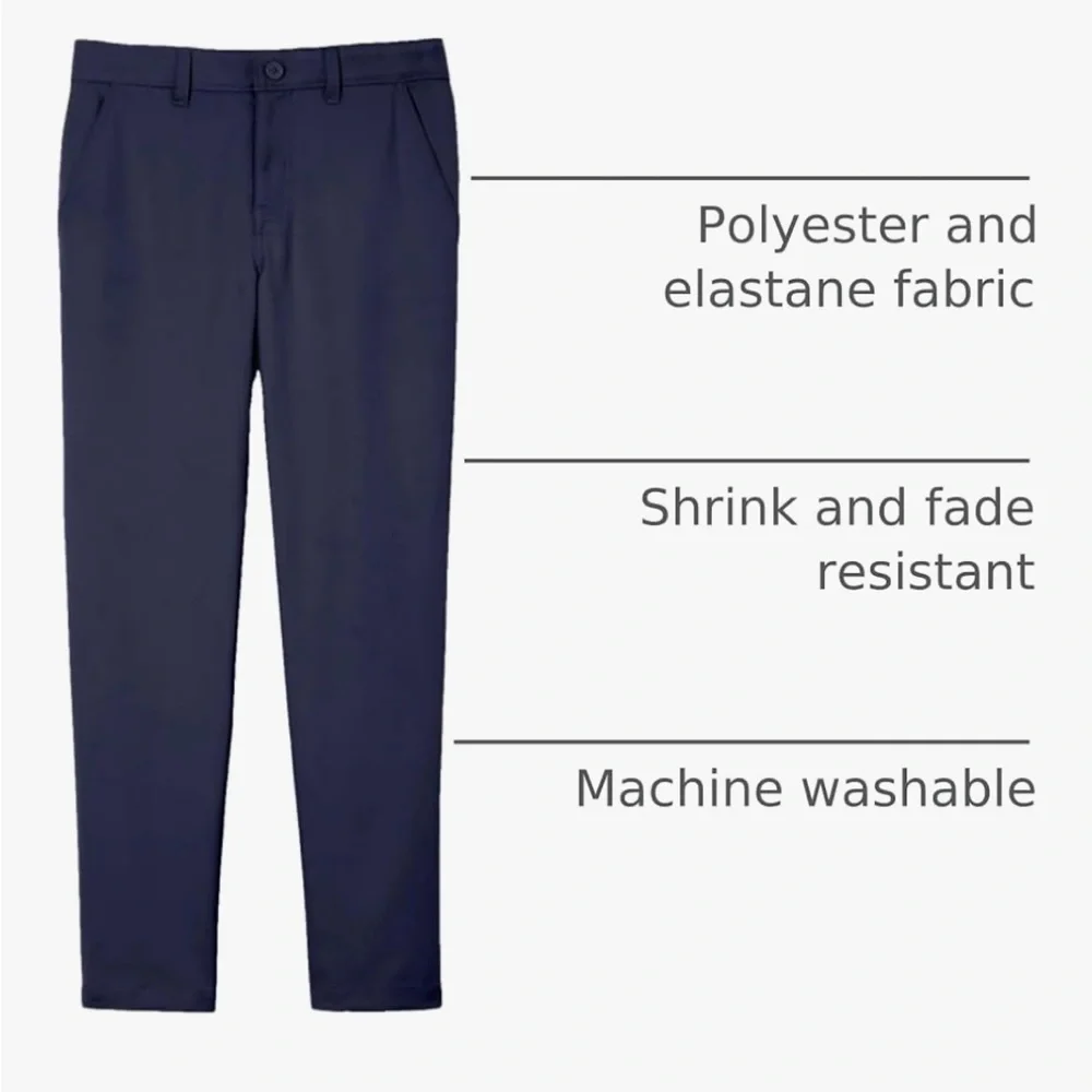 Boys French Toast Navy Blue School Uniform Slim Fit Pant Size 18
